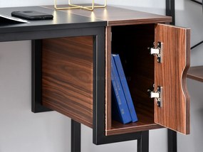Masă PC Laft (nuc închis + negru). 1109773