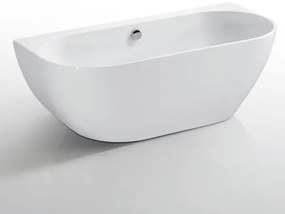 Cada freestanding Kreiner Vera 166x80 cm finisaj alb lipita de perete BTW
