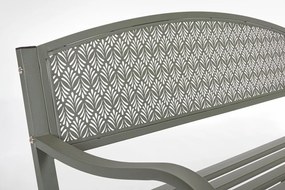 Bancă de grădină kaki din metal Lizette – Bizzotto