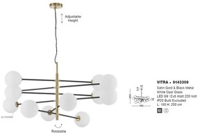 Lustra suspendata design modern VITRA 12L