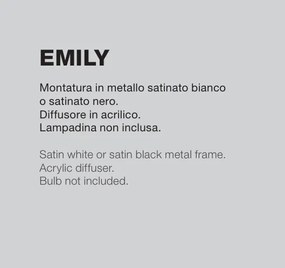Spot aplicat tavan EMILY P alb sau negru