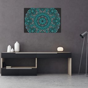 Tablou cu abstracție ornamentală (90x60 cm)