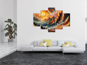 Tablou - Munte acoperit de soare (150x105 cm)