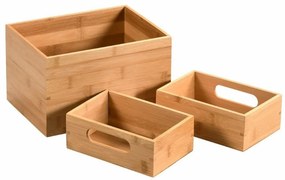 Set de cutii din bambus Kesper 58194 3 buc