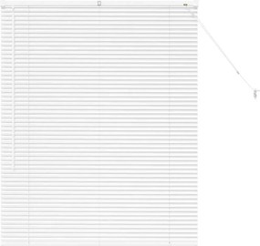 vidaXL Jaluzele venetiene Manual Alb 130 x 100 cm Aluminiu