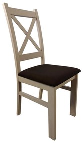 Scaun de sufragerie NATE stejar sonoma/maro închis