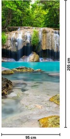 Fototapet pentru ușă - Cascadele (95x205cm)