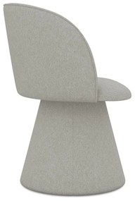 Scaun de sufragerie gri deschis tapițat Maia – Makamii