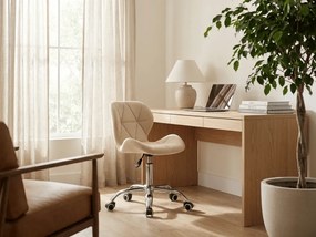 Scaun de birou crem AVOLA VELVET