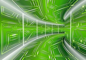 Fototapet - Coridor verde (254x184 cm)