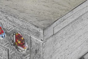Cufar din lemn de mango cu insertii din ceramica, Mistral
