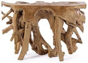 Consola finisaj natural din lemn de Teak, 120x40x77 cm, Solidad Bizzotto