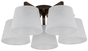 Brilagi - Lustră aplicată LATTE 5xE27/15W/230V pin/alb