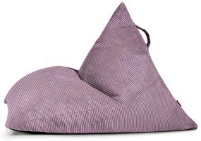 Fotoliu bean bag mov cu tapițerie din catifea reiată Razz – SLOWDOWN