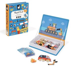 Janod - Set interactiv magnetic MAGNETIBOOK vehicule de transport