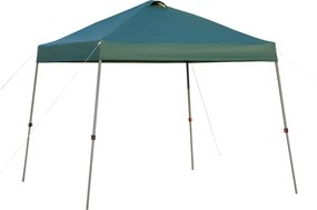 Outsunny Pavilion pliabil 300x300 cm, cort de grădină cu geantă de transport cu roți, impermeabil, cadru din oțel, pentru exterior, petreceri, camping, verde | Aosom Romania