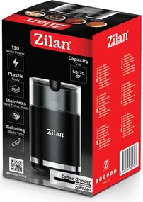 Rasnita electrica Zilan ZLN9280 pentru cafea, lame din otel, corp din plastic, negru