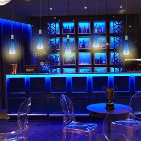 Bec LED FILAMENT SHAPE T110 E27/5W/230V 1800K albastru