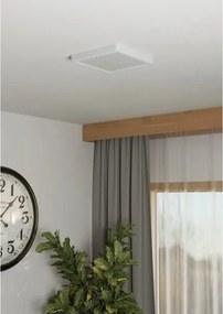 Eglo 901312-LED Plafonieră LED FUEVA, 10,5 W, 230 V, 2700/4000/6500 K, 22 x 22 cm, alb