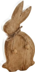 Iepure de Paste din lemn RABELLO 20 cm, alb