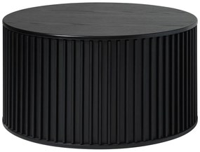 Măsuță de cafea neagră rotundă ø 85 cm Siena – Unique Furniture