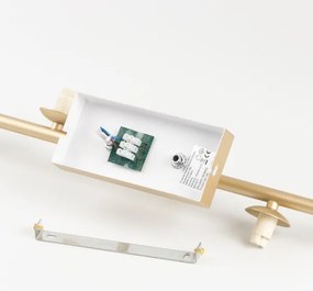 Lustră LED aplicată Brilagi MILLA 7xG9/3W/230V auriu/fumuriu