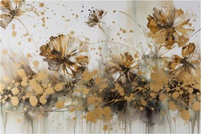 Tablou - pictură abstractă florală (90x60 cm)