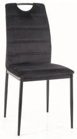 Scaun de bucaterie Rip Velvet, negru