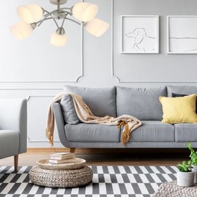 Lustră aplicată DONNA 5xE27/60W/230V nichel