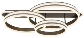 Plafoniera LED cu telecomanda design modern Grouni 80x50cm