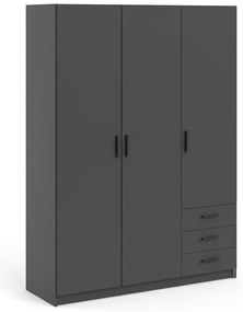 Șifonier gri închis 147x200 cm Sprint – Tvilum