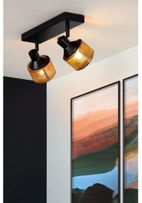 Spot Lucide 77980/02/30 RAFA 2xE14/40W/230V negru/bronz