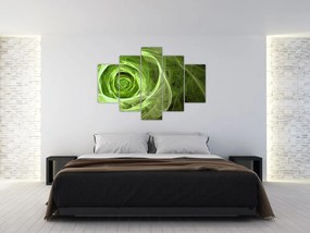 Tablou - Abstract Rose Green (150x105 cm)