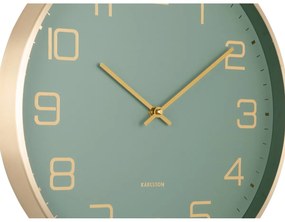 Karlsson 5973GR ceas de perete design, verdedeschis, diametru 40 cm