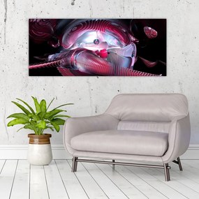 Tablou - Abstracție, viermi spațiali (120x50 cm)