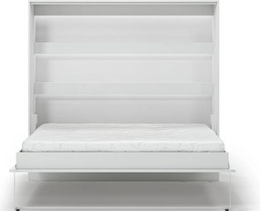 Pat rabatabil Devesto Horizontal Wall 160 alb LED, 200x160 cm – Alb
