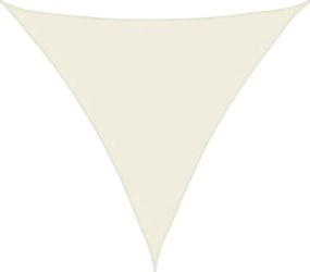 vidaXL Pânză parasolar, crem, 4x4x4 m, țesătură oxford, triunghiular