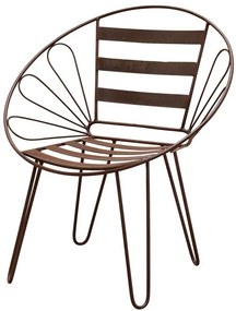 Scaun lounge din metal , "Folia"