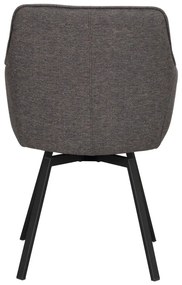 Set de scaune de sufragerie gri 2 buc. tapițat Alison – Rowico
