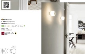 Aplica LED perete/tavan pentru baie IP44 MOY bronz