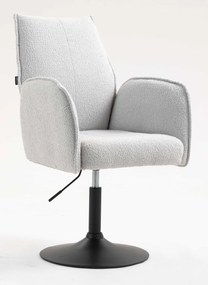 HR280N Scaun Gri Boucle cu Bază Neagră