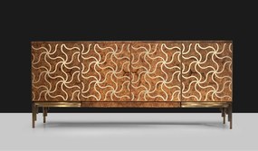 Comodă lemn masiv Alhambra, 208 × 50 × 90 cm