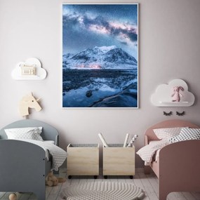 Poster - Munte sub cerul cu stele (A4)