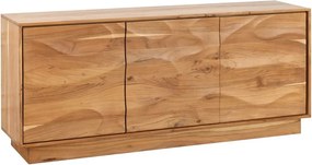 Comoda cu model 3D ondulat, Lemn Salcam Natur DESERT 160cm