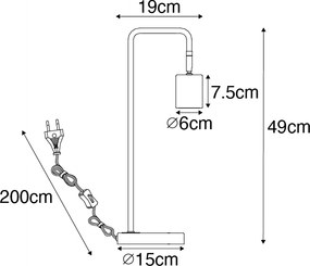 Lampă de masă inteligentă din alamă reglabilă incluzând Wi-Fi GU10 - Jav