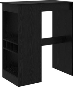 vidaXL Masă de bar Stejar Negru 90 x 47.5 x 103.5 cm Lemn compozit