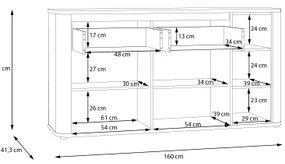 Comodă INAR bej/stejar