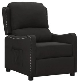 3093397 vidaXL Fotoliu cu ridicare, negru, material textil