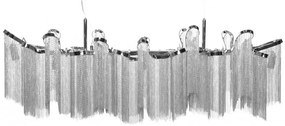 Lustra design extravangant Elegance 118cm, argintiu A-39107 VC