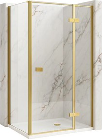 Cabina de dus Rea Atlas 90x80 Brush Gold